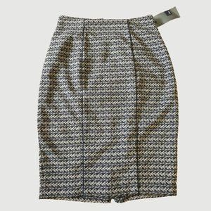 NWT Mossimo Stretch Body Con Pencil Skirt size 2 Black Brown